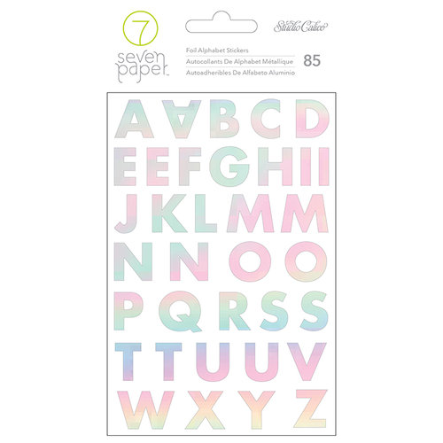 Studio Calico - Seven Paper - Goldie Collection - Cardstock Stickers with Foil Accents - Alphabet