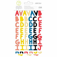 Studio Calico - Seven Paper - Goldie Collection - Cardstock Stickers - Multicolored Alphabet