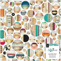 American Crafts - Storyteller Collection - 12 x 12 Specialty Paper - Vellum - Gold Foil Accents