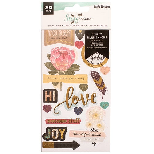 Vicki Boutin - Storyteller Collection - Sticker Book with Foil Accents