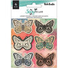 American Crafts - Storyteller Collection - Stickers - Matte Vellum - Layered Butterflies