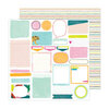 Amy Tangerine - Brave and Bold Collection - 12 x 12 Double Sided Paper - Take Note