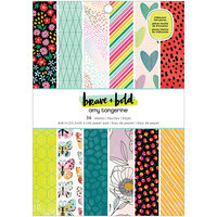 Amy Tangerine - Brave and Bold Collection - 6 x 8 Paper Pad - Iridescent Foil Accents