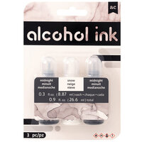 American Crafts - Alcohol Inks - Midnight - 3 Pack