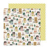 Maggie Holmes - Market Square Collection - 12 x 12 Double Sided Paper - Main Street