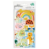 Pebbles - Kid At Heart Collection - Ephemera - Icons - Iridescent Foil Accents