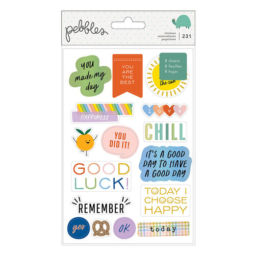 Pebbles - Kid At Heart Collection - Sticker Book - Iridescent Foil Accents