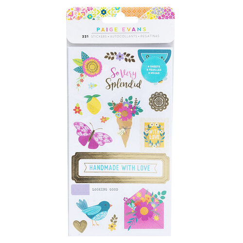 Paige Evans - Splendid Collection - Cardstock Sticker Book