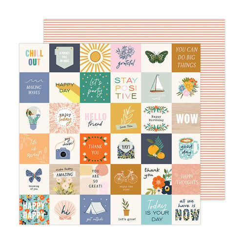 Jen Hadfield - Live and Let Grow Collection - 12 x 12 Double Sided Paper - Let's Grow