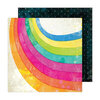 Vicki Boutin - Sweet Rush Collection - 12 x 12 Double Sided Paper - Rainbow Swirl