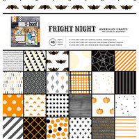 American Crafts - Halloween Collection - 12 x 12 Paper Pad - Fright Night