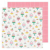 Maggie Holmes - Garden Party Collection - 12 x 12 Double Sided Paper - Pastry Party