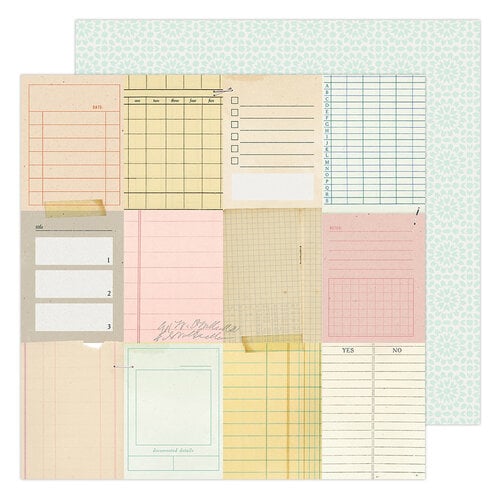 Maggie Holmes - Garden Party Collection - 12 x 12 Double Sided Paper - Taking Notes