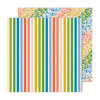 Jen Hadfield - Reaching Out Collection - 12 x 12 Double Sided Paper - Rainbow Skies