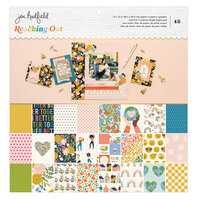 Jen Hadfield - Reaching Out Collection - 12 x 12 Paper Pad - Gold Foil Accents