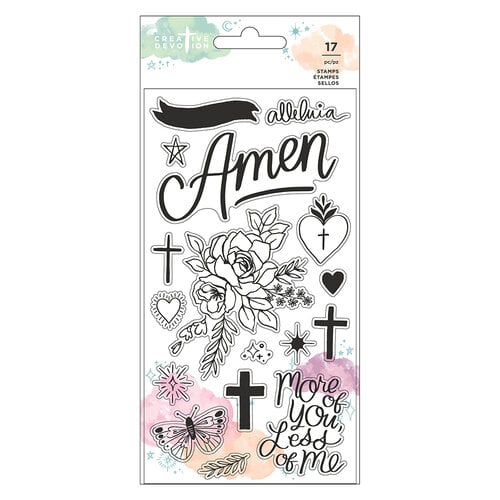 American Crafts - Creative Devotion Draw Near Collection - Clear Photopolymer Stamps