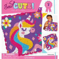 Colorbok - Sew Cute Collection - Sewing Kits - Pillow - Unicorn - Latch Hook