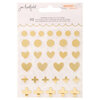 Jen Hadfield - Peaceful Heart Collection - Mirrored Acrylic Stickers - Gold Foil