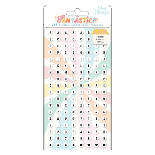 Obed Marshall - Fantastico Collection - Mini Puffy Stickers - Alphas