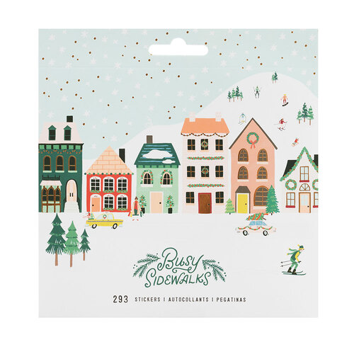 Crate Paper - Busy Sidewalks Collection - Christmas - Matte Sticker Book