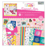 American Crafts - Life's a Party Collection - 12 x 12 Project Pad with Foil Accents