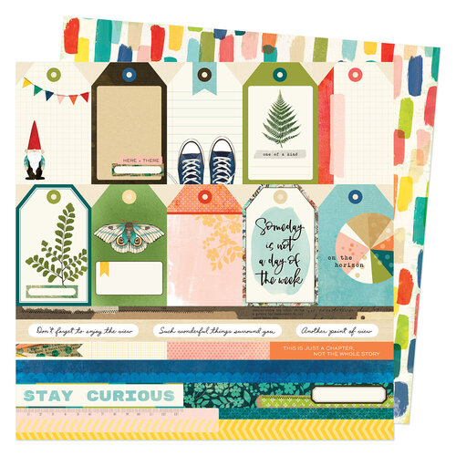 Vicki Boutin - Fernwood Collection - 12 x 12 Double Sided Paper - Fernwood Tags