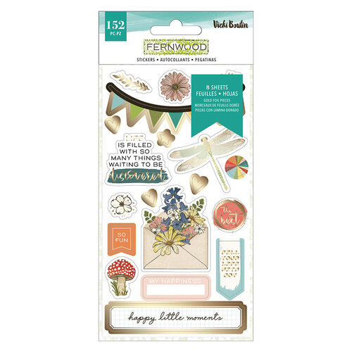 Vicki Boutin - Fernwood Collection - Sticker Book - Gold Foil Accents