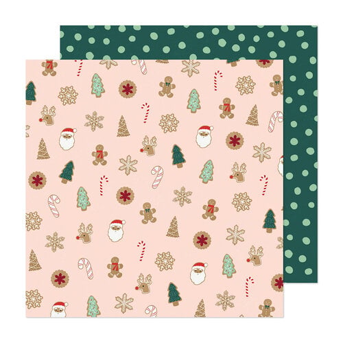 Crate Paper - Busy Sidewalks Collection - 12 x 12 Double Sided Paper - Christmas Cookies