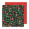 Crate Paper - Busy Sidewalks Collection - Christmas - 12 x 12 Double Sided Paper - Holiday Style