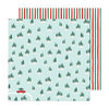 Crate Paper - Busy Sidewalks Collection - 12 x 12 Double Sided Paper - Christmas Tree Farm