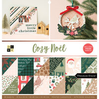 Die Cuts with a View - Cozy Noel Collection - 12 x 12 Double Sided Paper Stack - Rose Gold Foil Accents