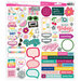 American Crafts - Life's a Party Collection - 6 x 12 - Sticker Sheet with Foil Accents