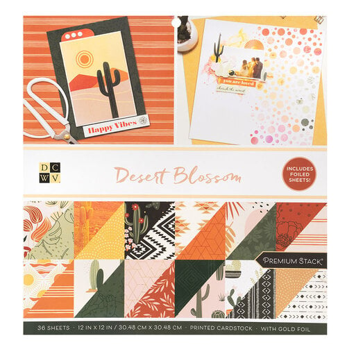 Die Cuts with a View - 12 x 12 Double Sided Paper Stack - Desert Blossom