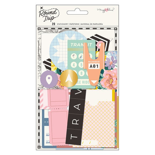 Maggie Holmes - Round Trip Collection - Ephemera - Stationery Pack - Gold Foil Accents