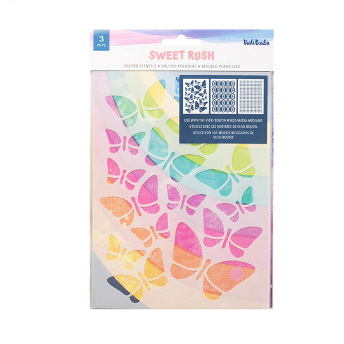 Vicki Boutin - Sweet Rush Collection - Stencils - Flutter