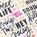 Vicki Boutin - Sweet Rush Collection - Thickers - Phrases with Holographic Foil Accents