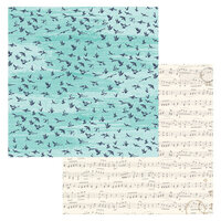 BoBunny - Beautiful Things Collection - 12 x 12 Double Sided Paper - Fly Away