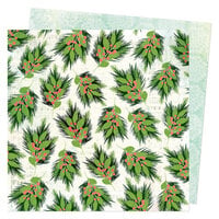 Vicki Boutin - Evergreen and Holly Collection - Christmas - 12 x 12 Double Sided Paper - Boughs of Holly