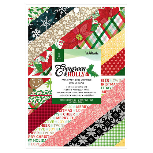 Vicki Boutin - Evergreen and Holly Collection - Christmas - 6 x 8 Paper Pad