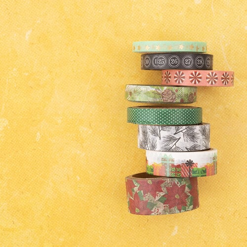 Vicki Boutin - Evergreen and Holly Collection - Christmas - Washi Tape -  Gold Foil Accents