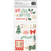 Crate Paper - Mittens and Mistletoe Collection - Christmas - Thickers - Phrases - All Is Bright