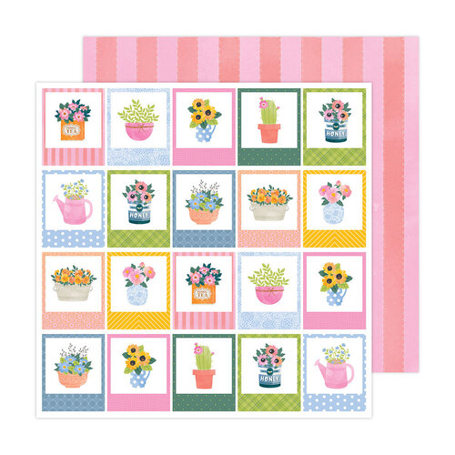 Paige Evans - Garden Shoppe Collection - 12 x 12 Double Sided Paper - Paper 16