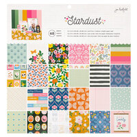 Jen Hadfield - Stardust Collection - 12 x 12 Paper Pad with Silver Holographic Foil Accents