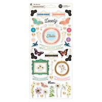 BoBunny - Brighton Collection - 6 x 12 Cardstock Stickers with Gold Foil Accents