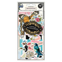 BoBunny - Brighton Collection - Ephemera with Gold Foil Accents