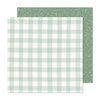 Crate Paper - Gingham Garden Collection - 12 x 12 Double Sided Paper - Picnic