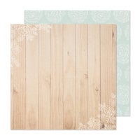 Crate Paper - Gingham Garden Collection - 12 x 12 Double Sided Paper - Timeless