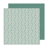 Crate Paper - Gingham Garden Collection - 12 x 12 Double Sided Paper - Garden Wall