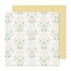 Crate Paper - Gingham Garden Collection - 12 x 12 Double Sided Paper - Nostalgia