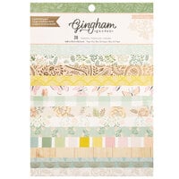 Crate Paper - Gingham Garden Collection - 6 x 8 Paper Pad with Gold Foil Accents